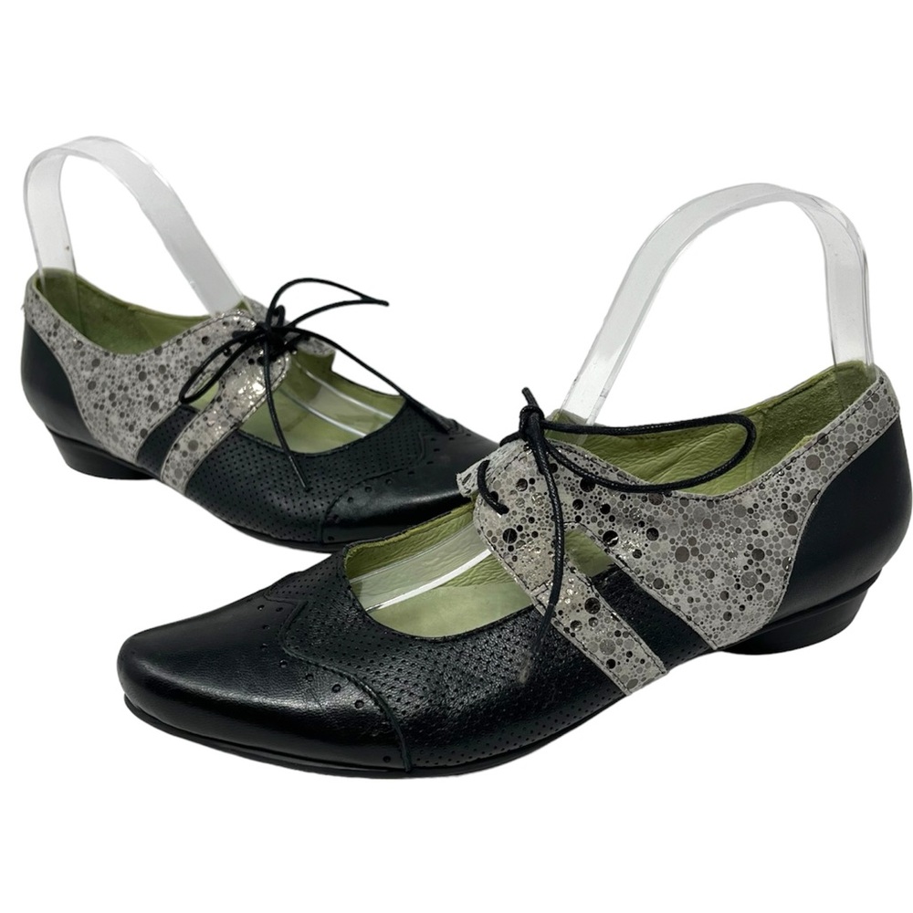 Mentha Balletic lace-up Mary Jane flat 2-tone EU39